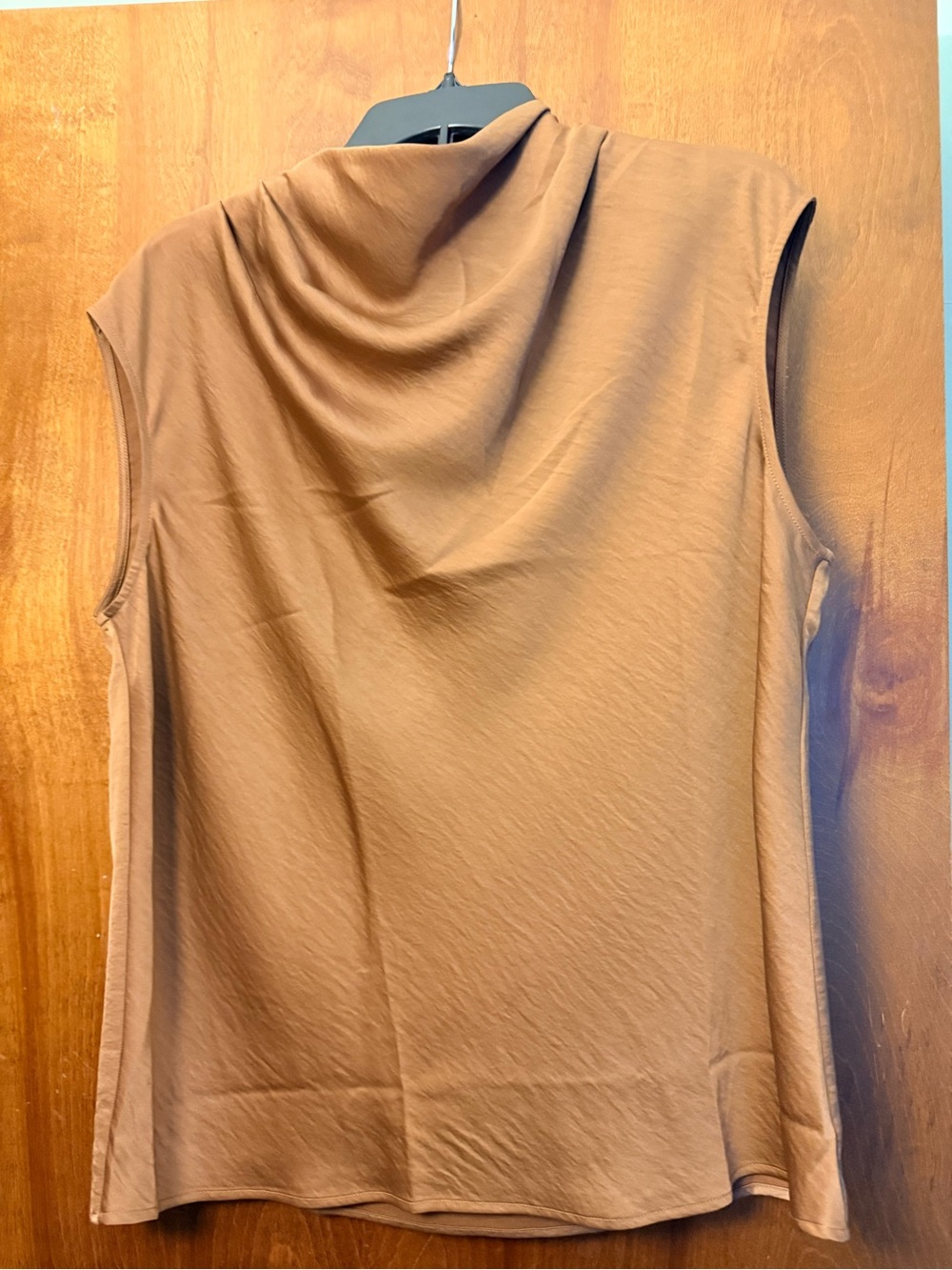 LOFT Sleeveless Cowl Neck Camisole in Camel Brown